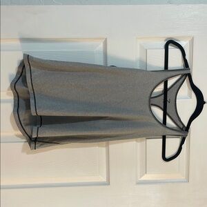 Zella Gray Relaxed Cut Out Tank Top